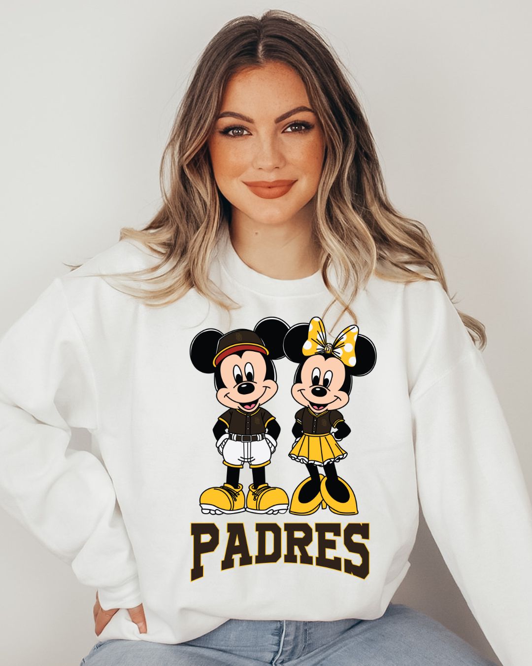 Padres Bundle M & M #4 Design Gildan Crew Sweatshirt