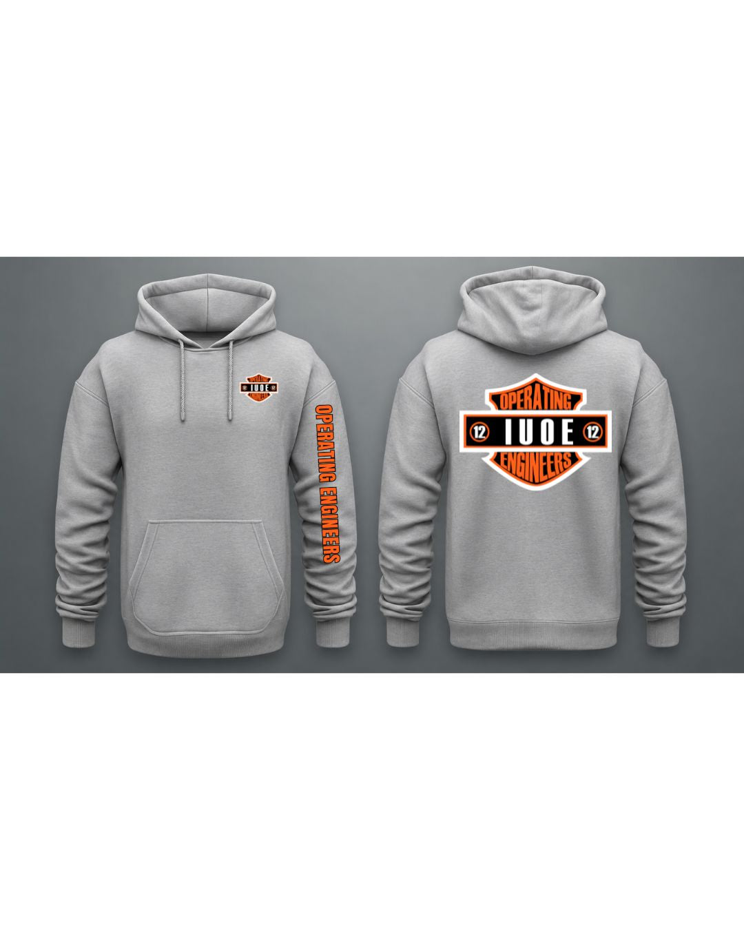 Operating engineers Harley Hoodie with sleeve Accent