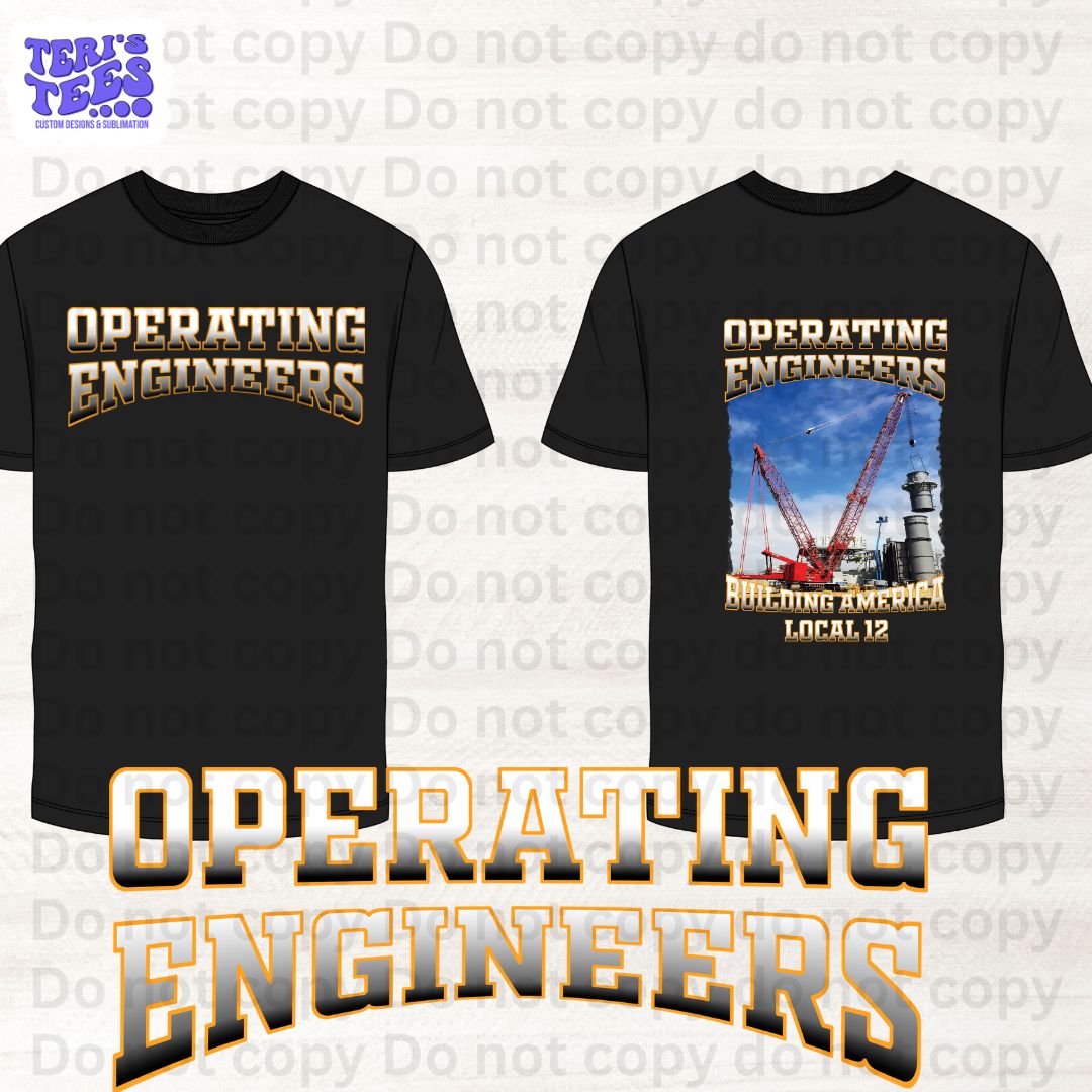Operating Engineers Local 12 Crane Operators T-Shirt