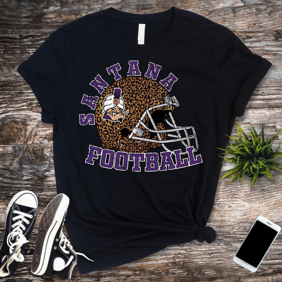 Santana Leopard Football T-Shirt