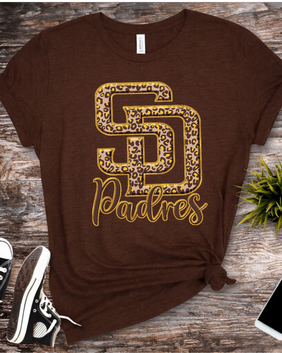 SD Padres Leopard T-Shirt