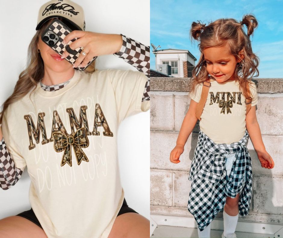 Youth Camo Mini Matching shirt for Mama