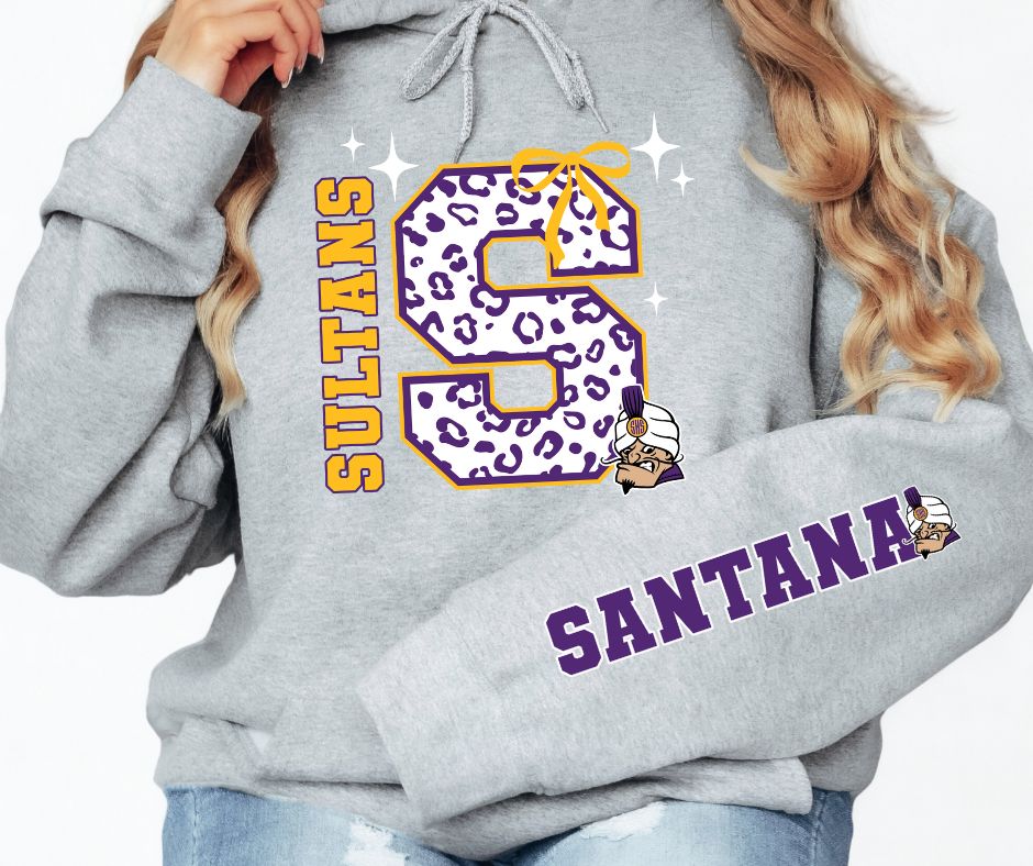 Santana Sultans Women's Hoodie with sleeve accent