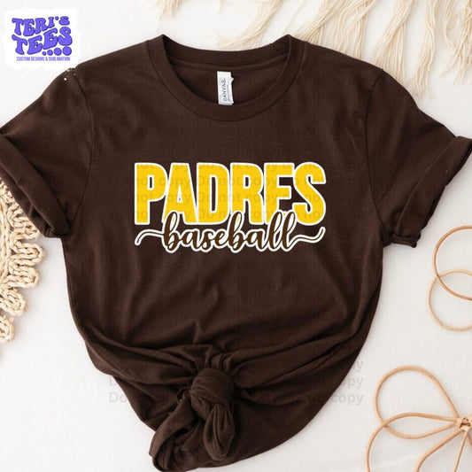 Padres Baseball Cursive T-Shirt