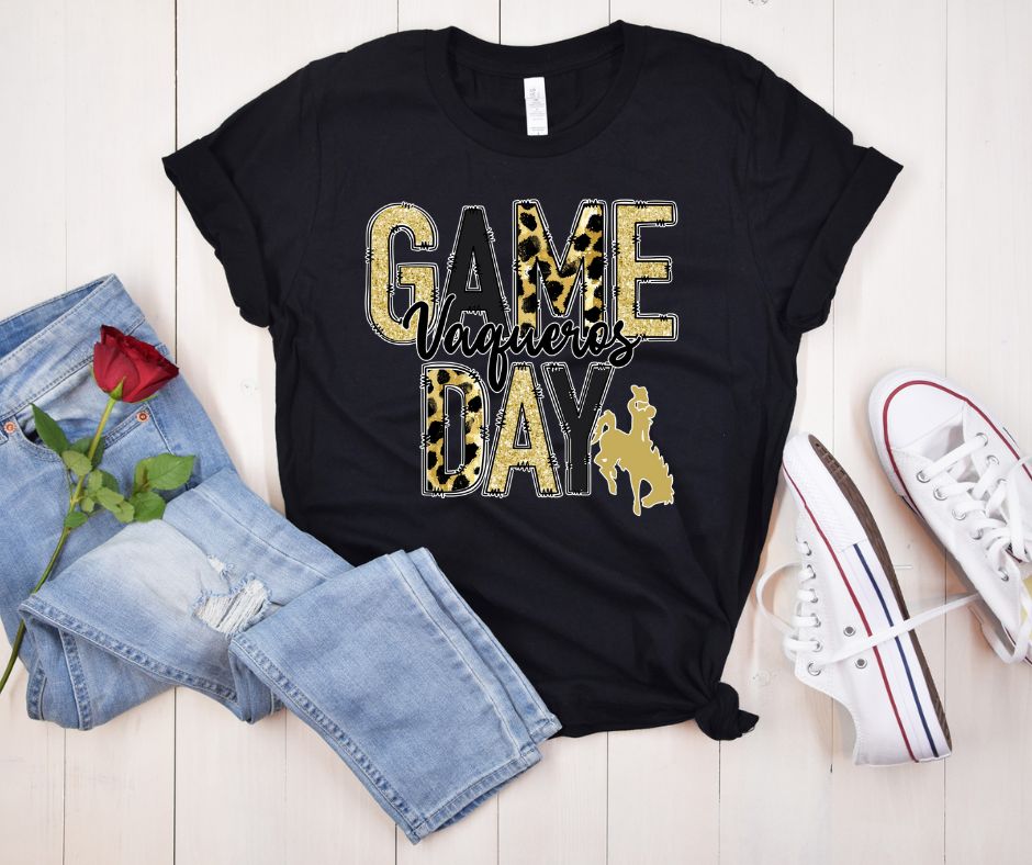 Game Day El Capitan High School Leopard Doodle T-Shirt