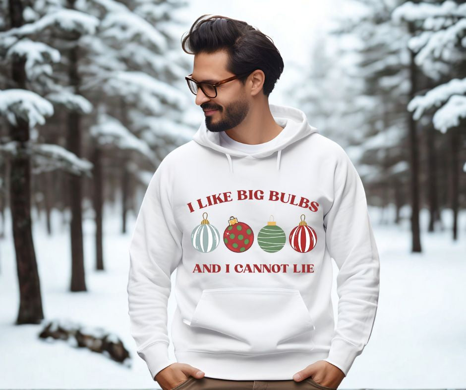 I Like Big Bulbs and I Cannot Lie Men's Christmas Hoodie