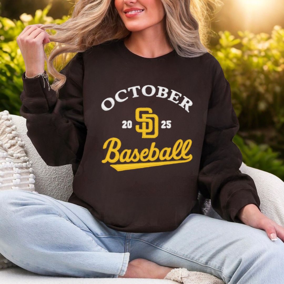 SD Padres 2025 Baseball Crew Sweatshirt