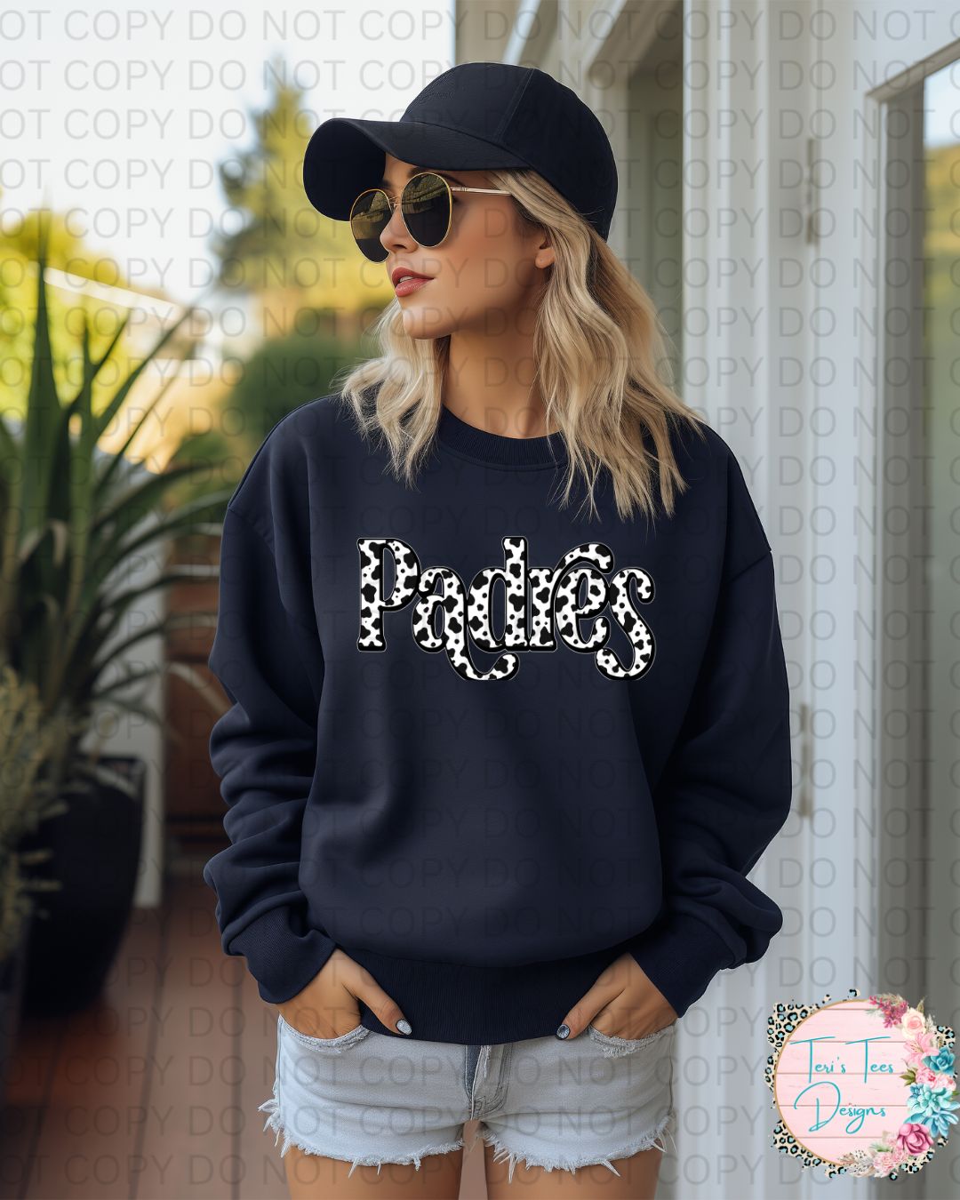 Padres Cow Print Crew Sweatshirt