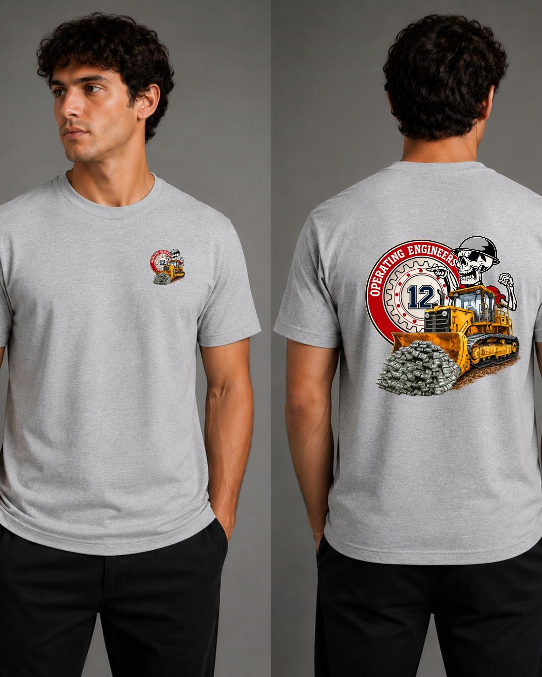 Operating Engineers IUOE The Working Class Shoveling Money T-Shirt