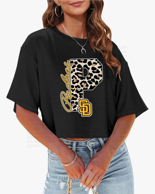 San Diego Leopard Padre Crop Top