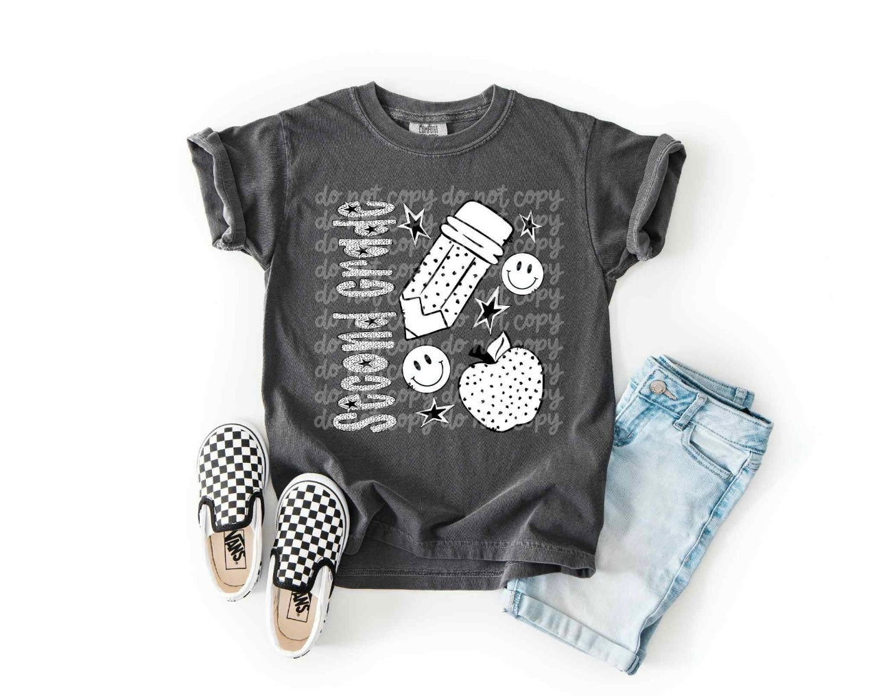 Back to School 2nd Grade on Comfort Colors Youth T-Shirt