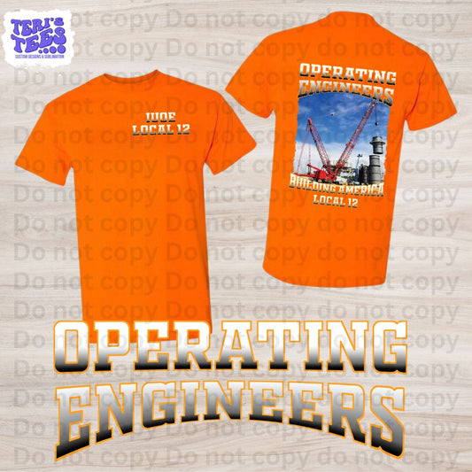 Operating Engineers Local 12 Crane Operators T-Shirt