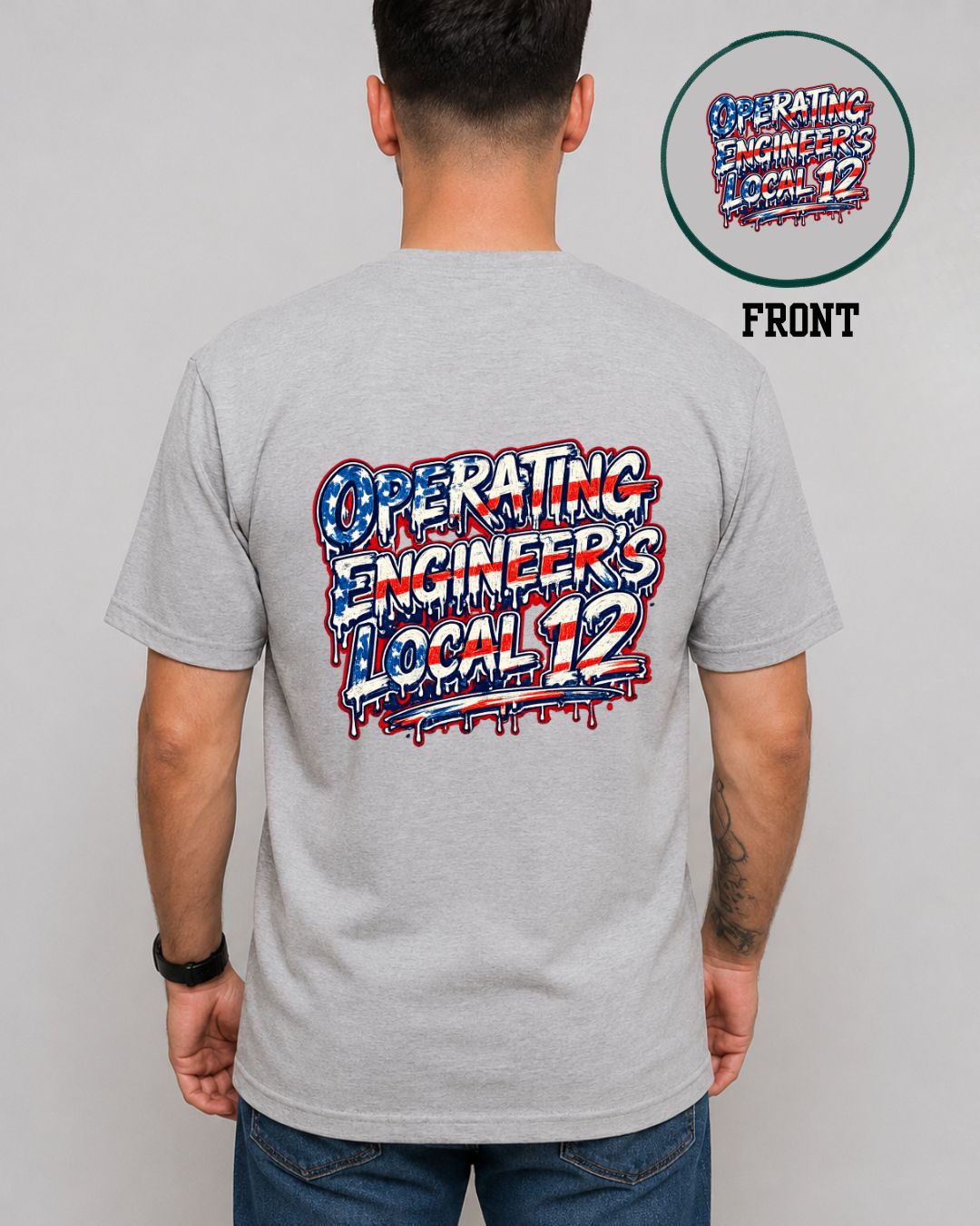 Red White Blue Operating Engineers Drip