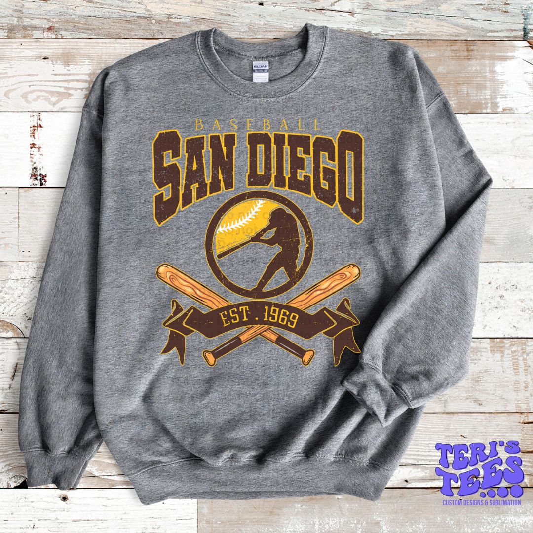 San Diego Padres Baseball EST. 1969 on Crew