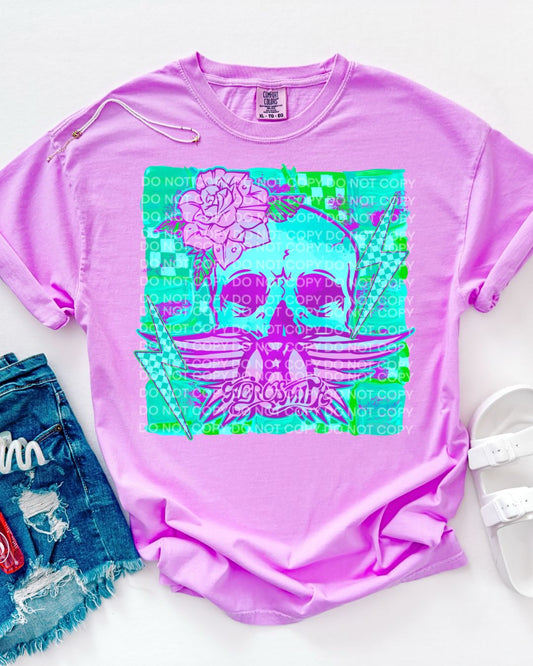 Rock Band Collection Aero Neon Pink Comfort Colors T-Shirt