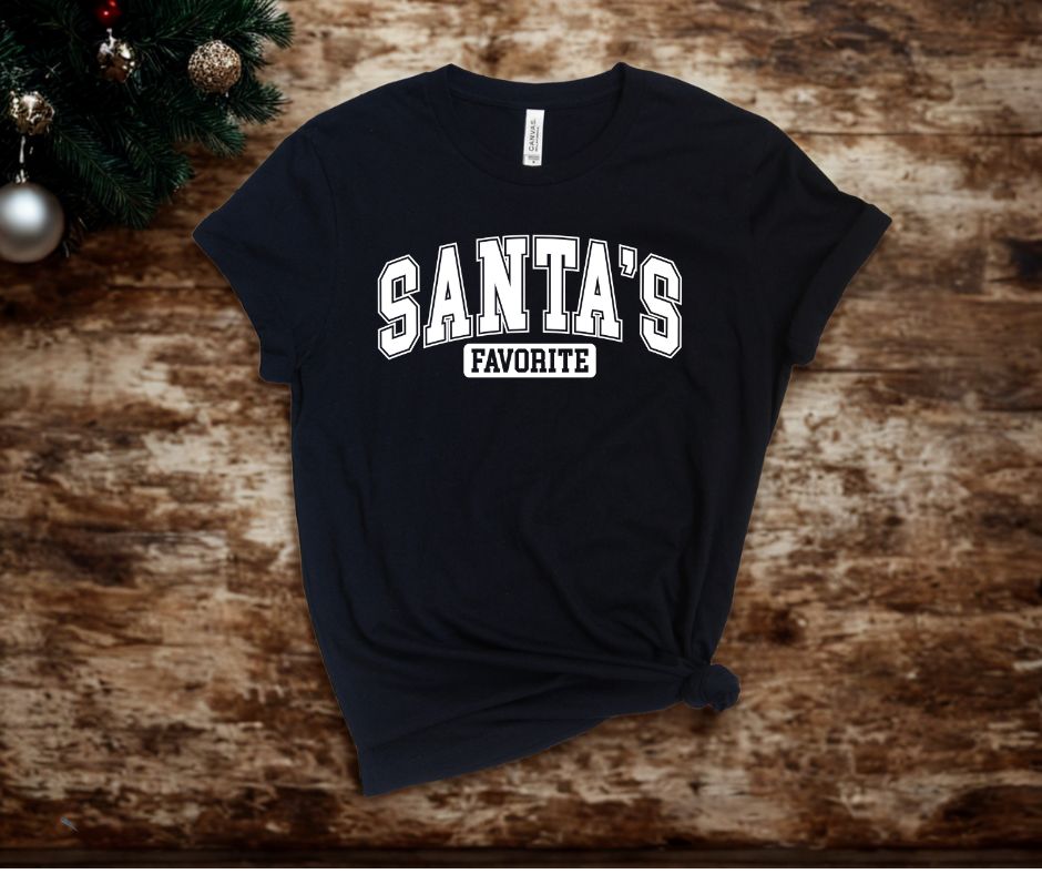 Santa's Favorite on Bella Canvas T-shirt
