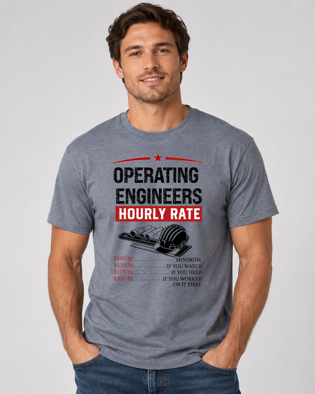 Operating Engineers Hourly Rate T-Shirt