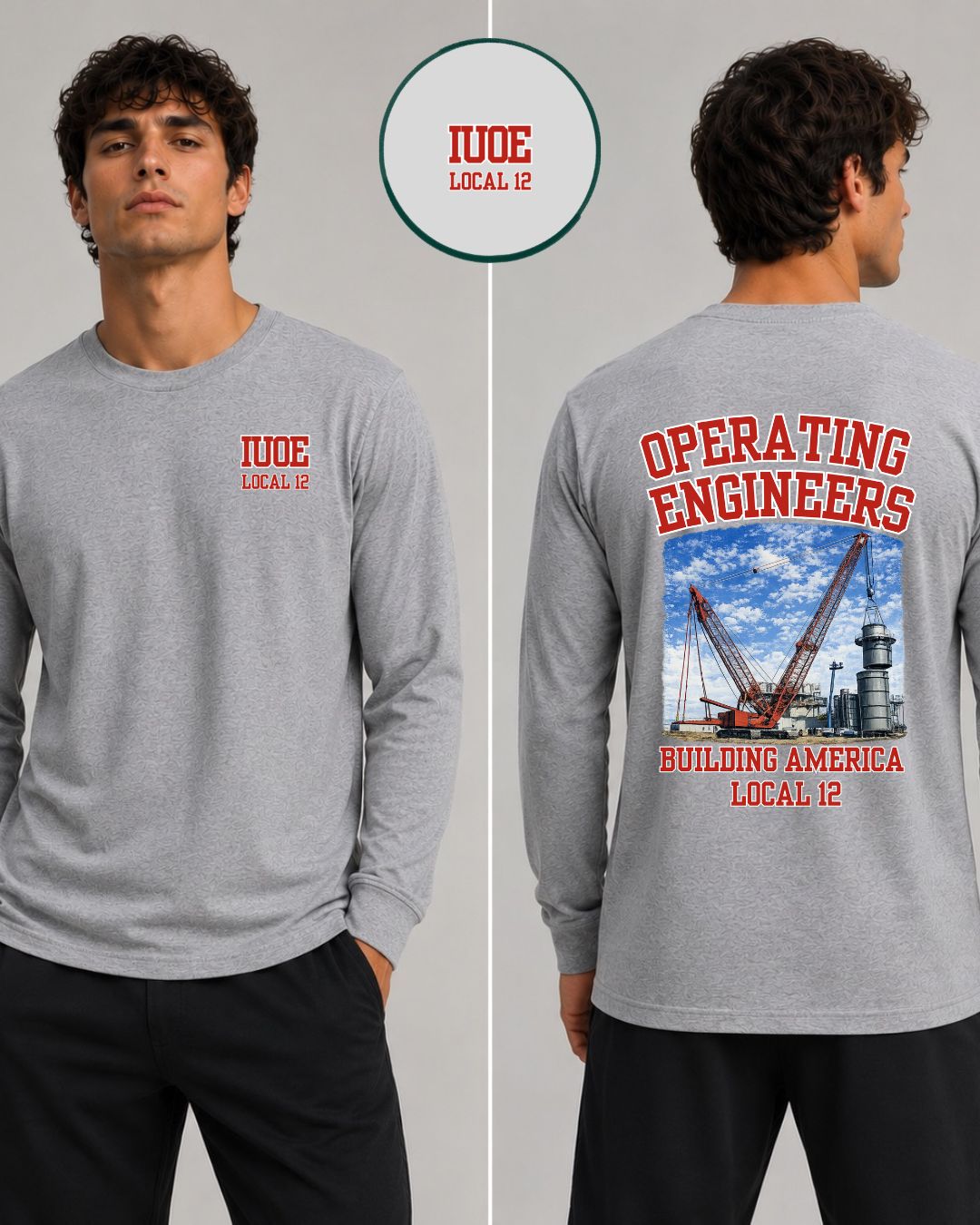 OE Red Crane Long Sleeve T-Shirt