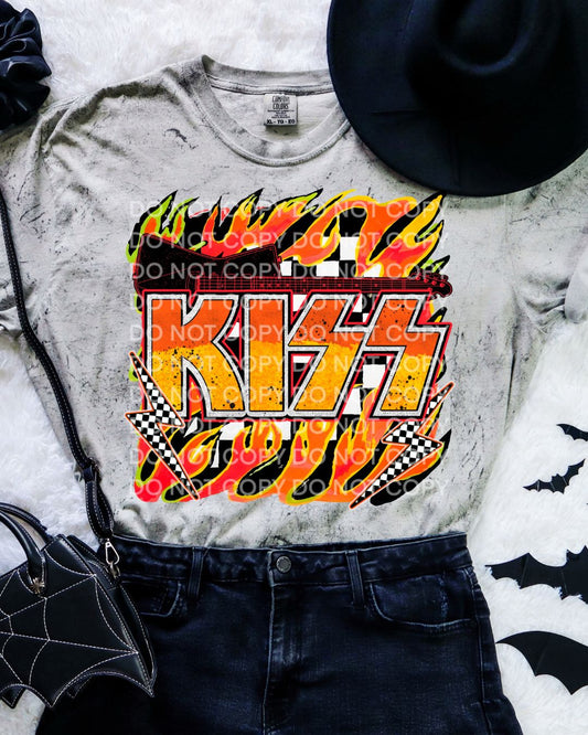 Rock Band Collection K Smoke Colorblast Comfort Colors T-Shirt