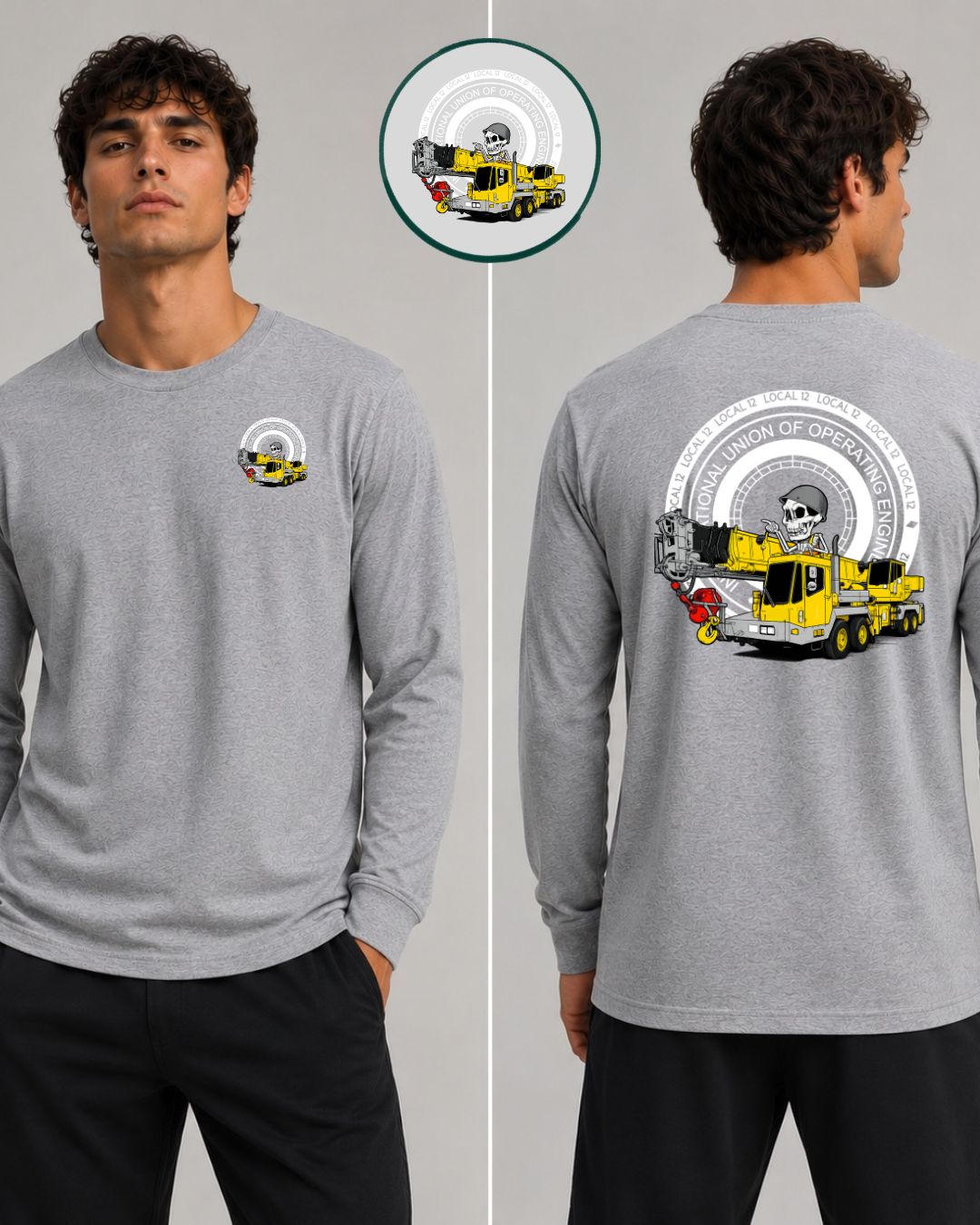 Hydraulic Crane Skeleton with 12 Steam Gauge Long Sleeve