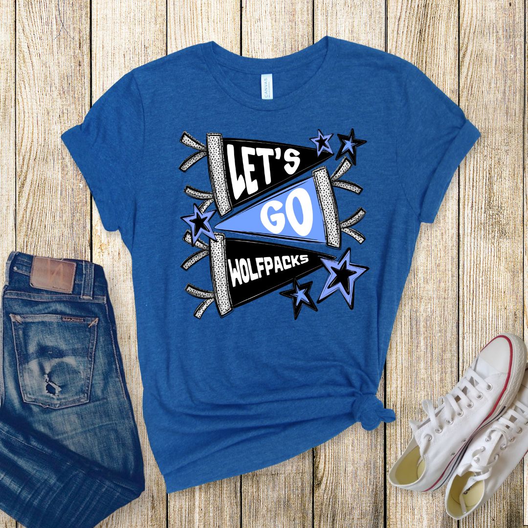 Let's Go Wolfpacks - West Hills High School T-Shirt