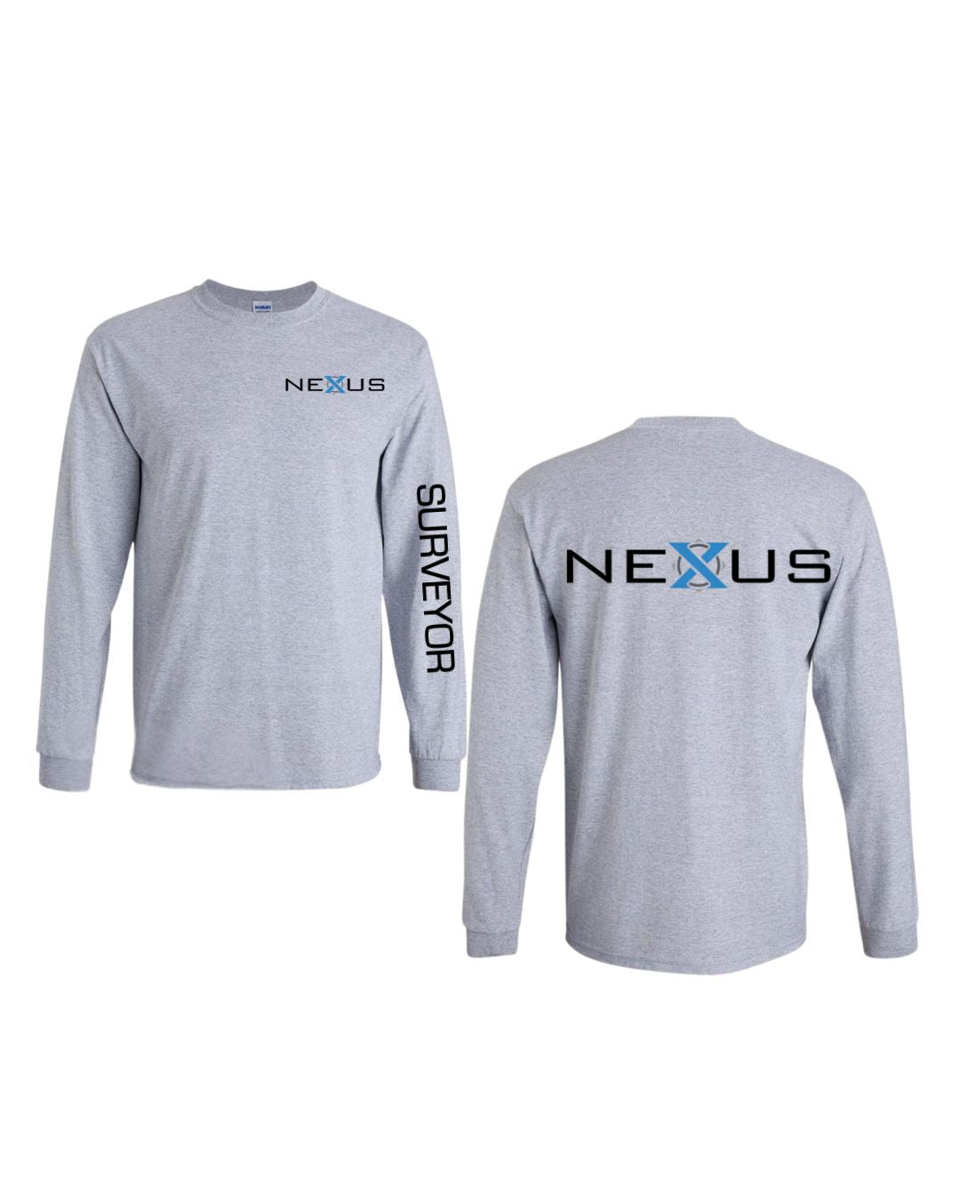 NEXUS Long Sleeve Gildan Ultra Cotton T-Shirt with Front & Back and Sleeve Logo