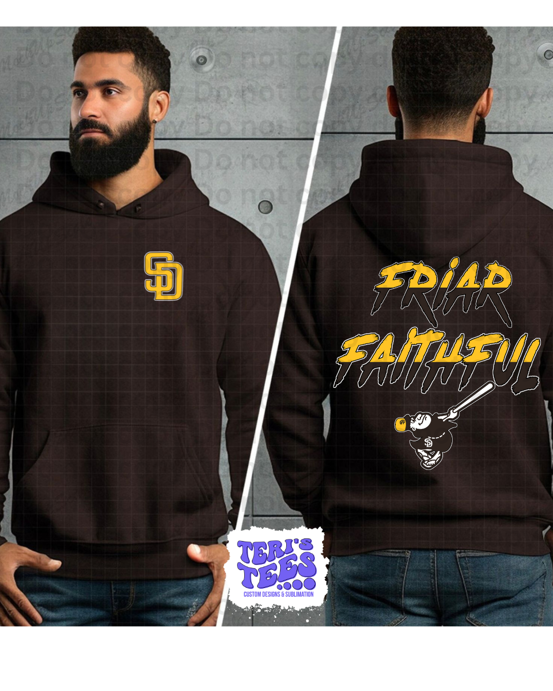 San Diego Padre Hoodie - Friar Faithful