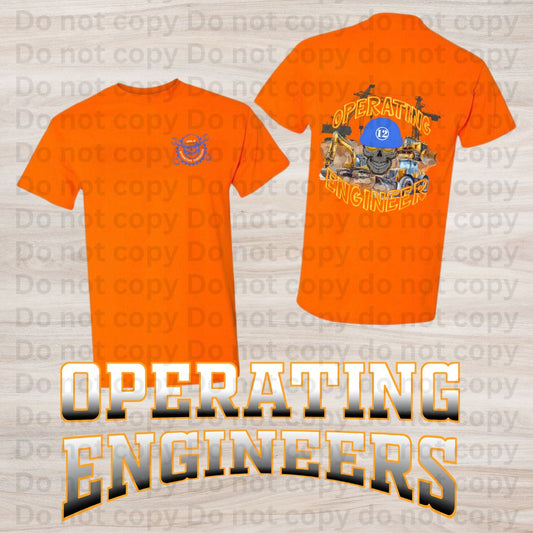 Operating Engineers Local 12 Skull T-Shirt