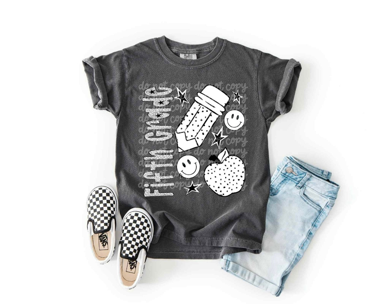 Back to School 5th Grade on Comfort Colors Youth T-Shirt