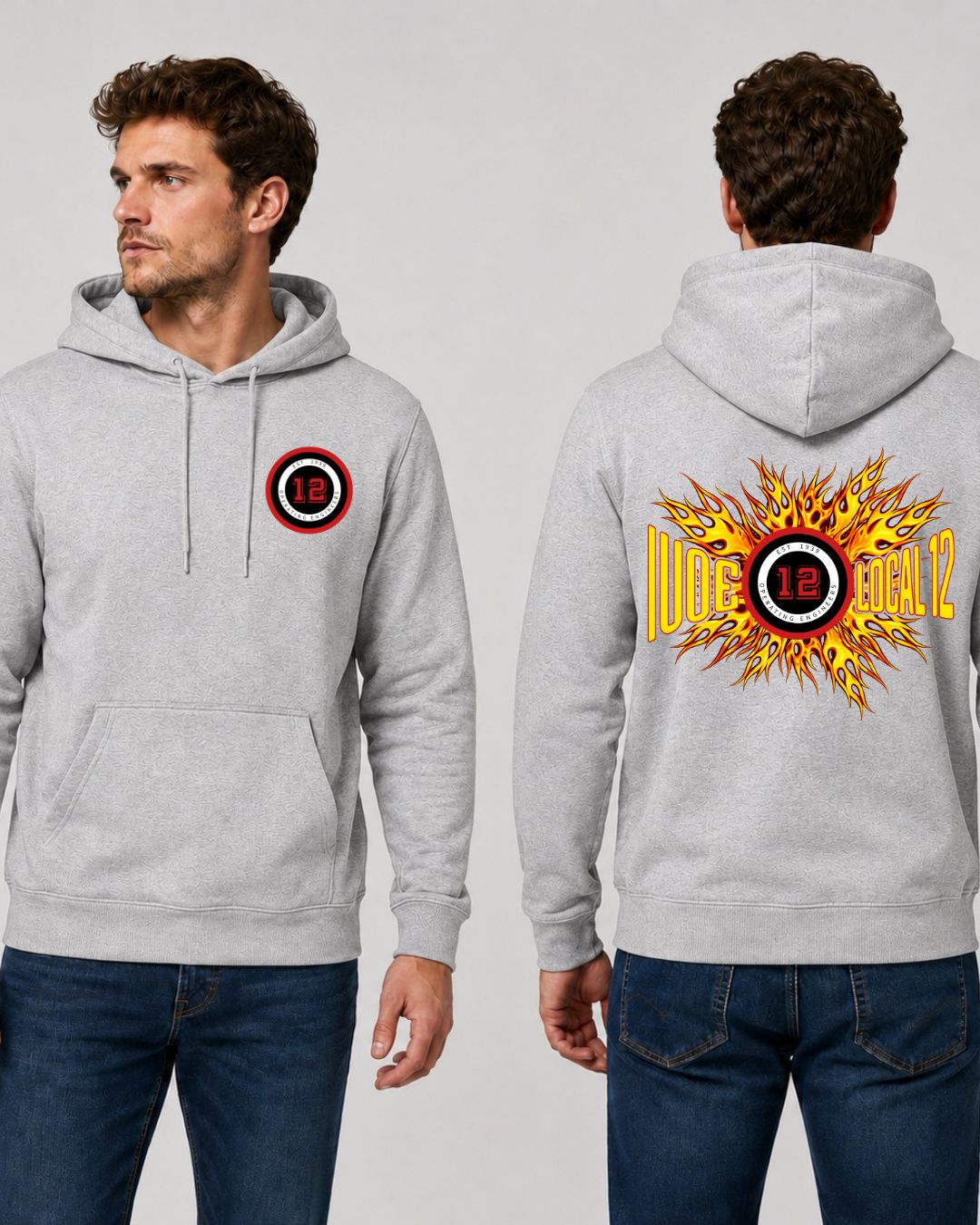 IUOE Flames Hoodie