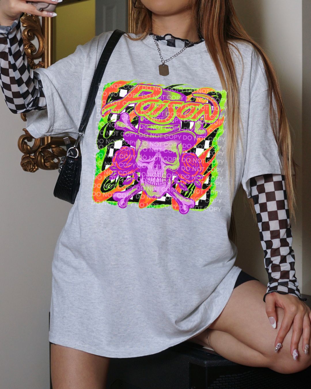 Rock Band Collection P on Sport Gray Gildan Softstyle T-Shirt