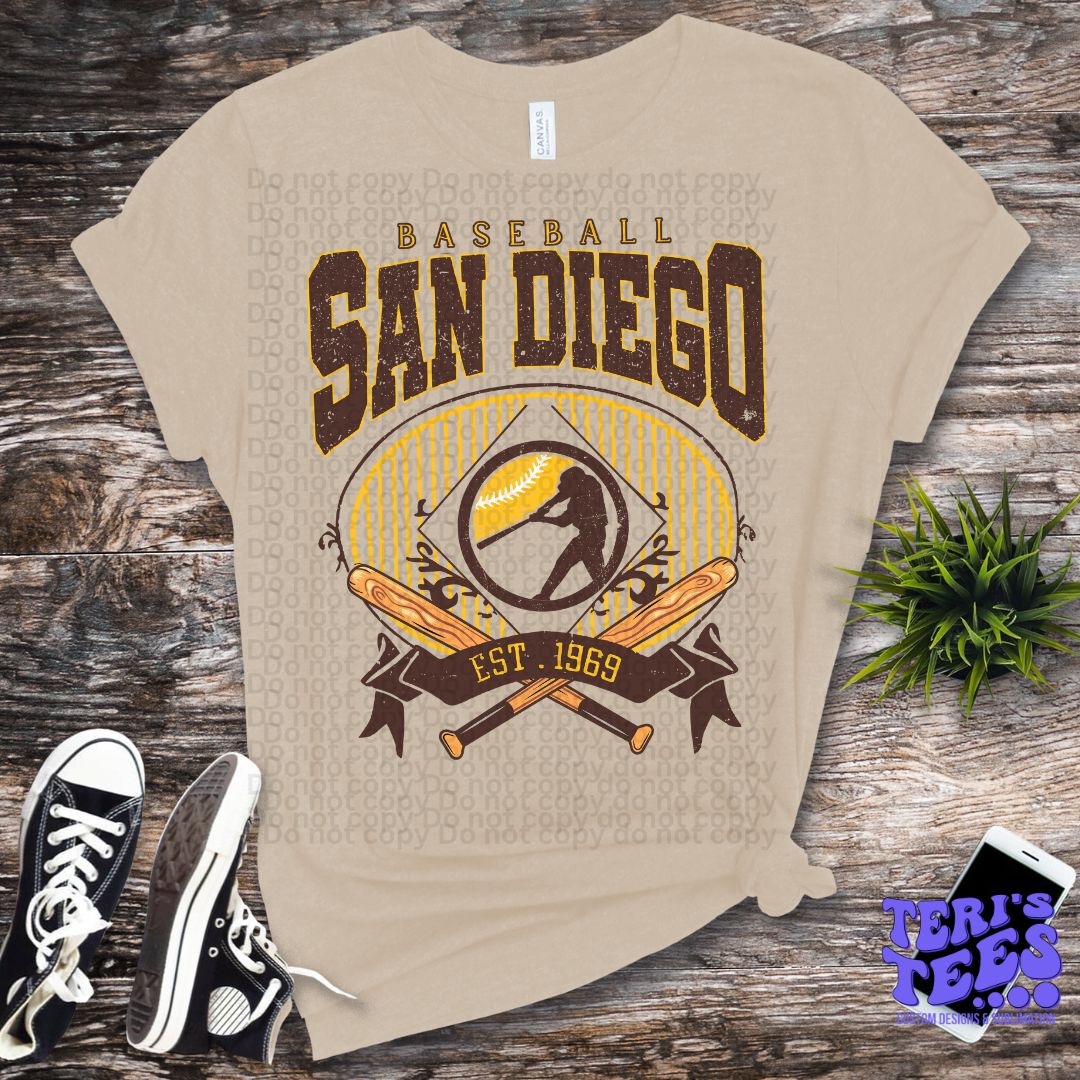 San Diego Padres Baseball Est. 1969 T-Shirt