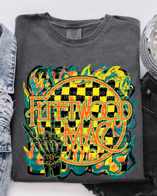 Rock Band Collection FM on Pepper Gray Comfort Colors T-Shirt