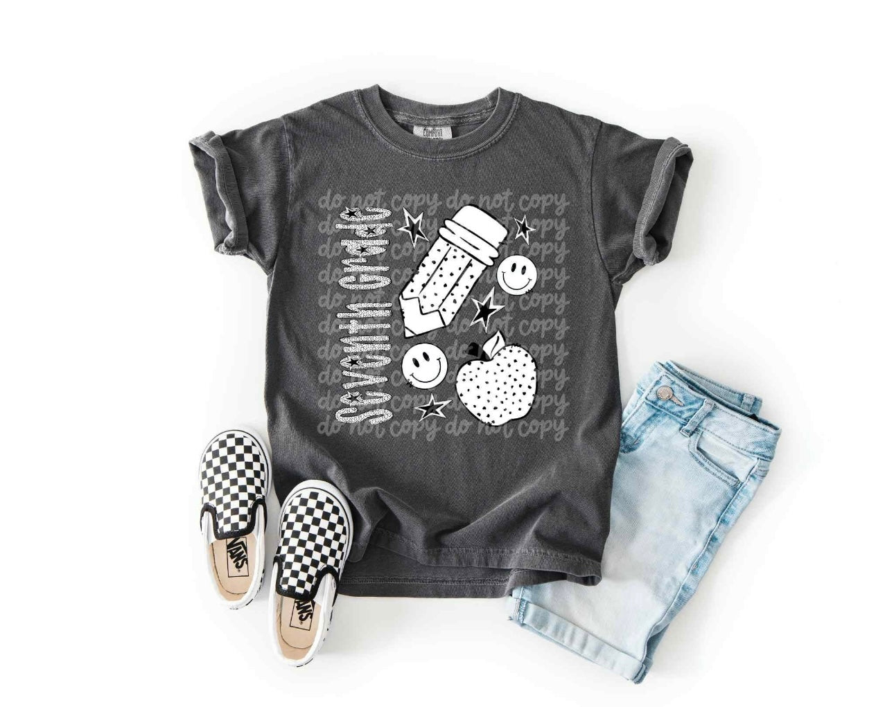 Back to School 7th Grade on Comfort Colors Youth T-Shirt
