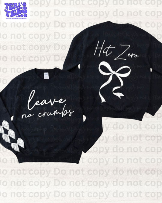 Hit Zero Leave No Crumbs Cheer Youth Crew