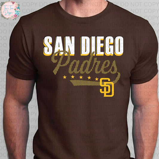 San Diego Checkered Padre T-Shirt