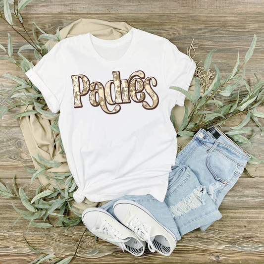 Padres Retro Camo on White Bella Canvas T-Shirt