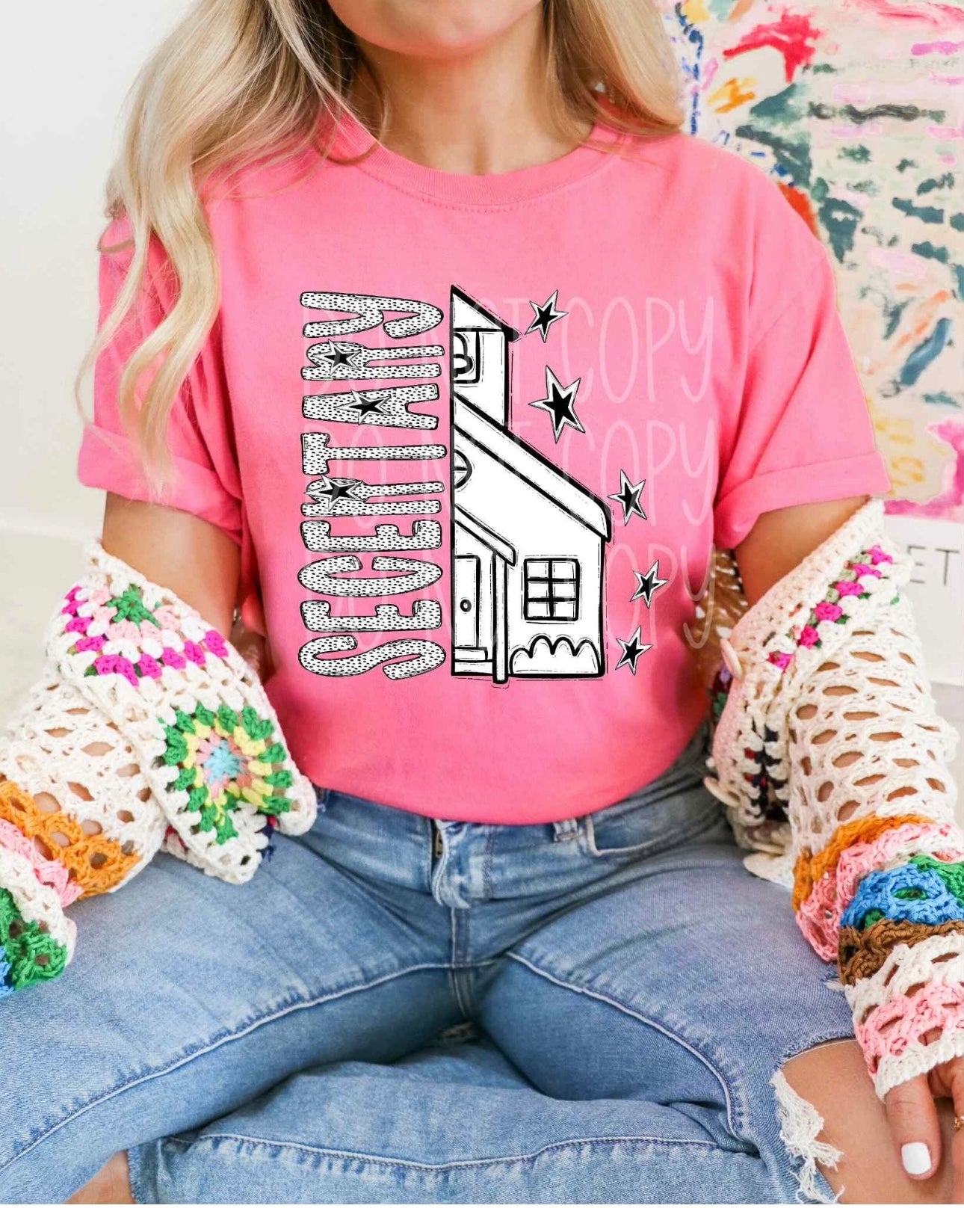 Secretary Back to School Comfort Colors T-Shirt
