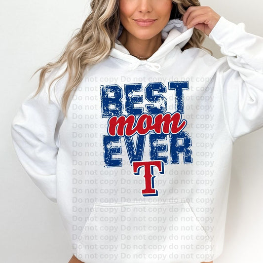 Best Mom Ever Texas Rangers Hoodie