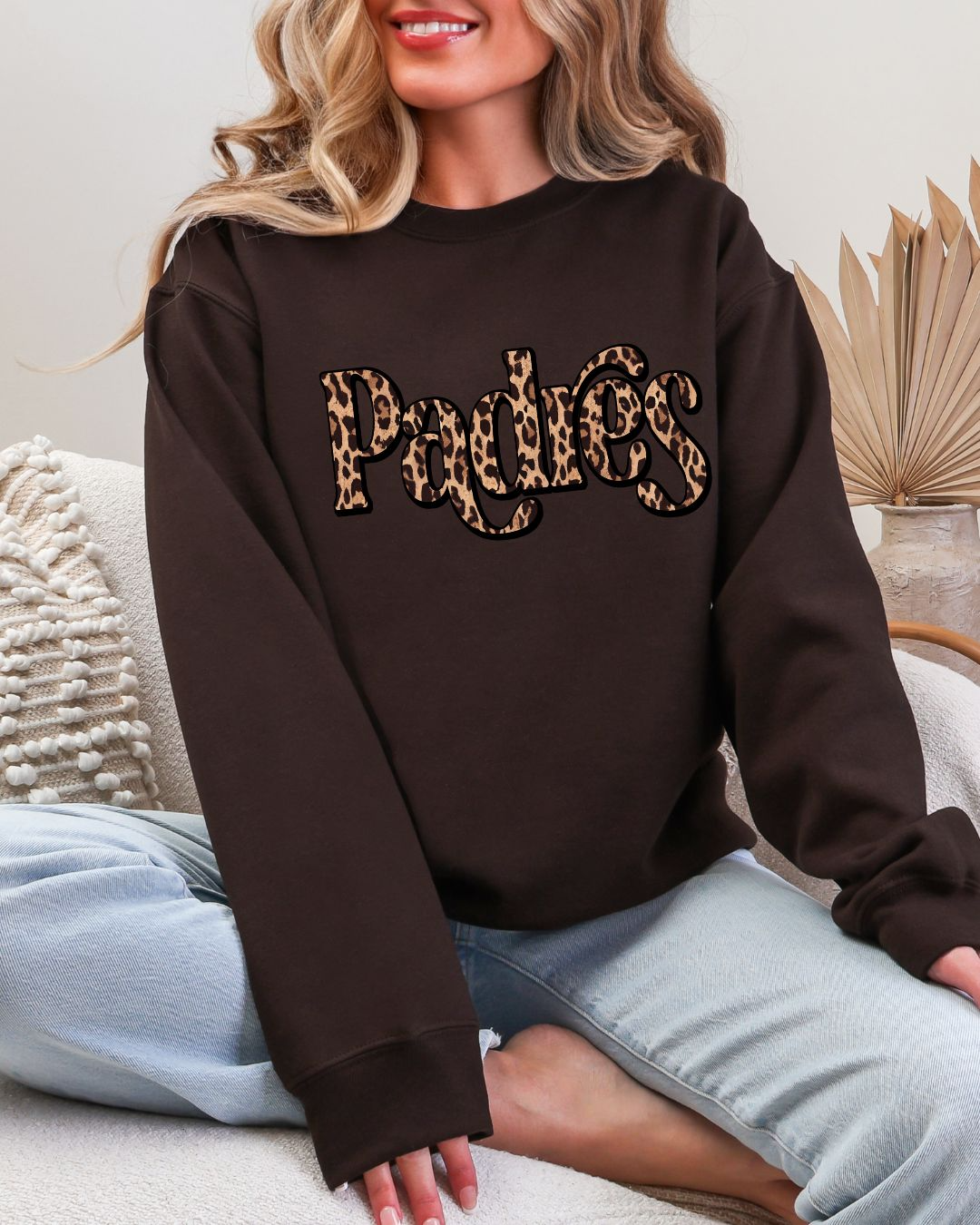 Padres Retro Leopard Crew Sweatshirt