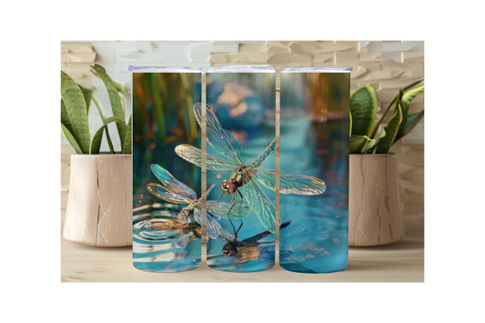 Dragonflies on water 20 oz Tumbler