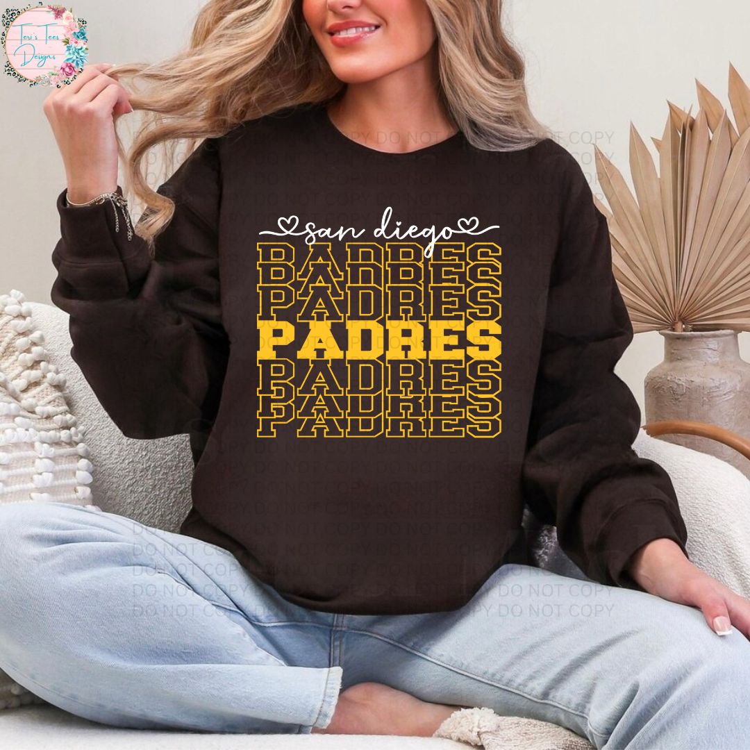 San Diego Padres Stacked Crew