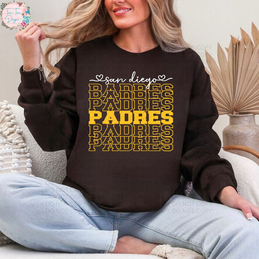 San Diego Padres Stacked Crew