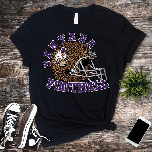 Santana Leopard Football T-Shirt