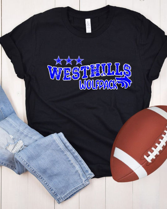 Westhills Wolfpack Wave Distressed T-Shirt