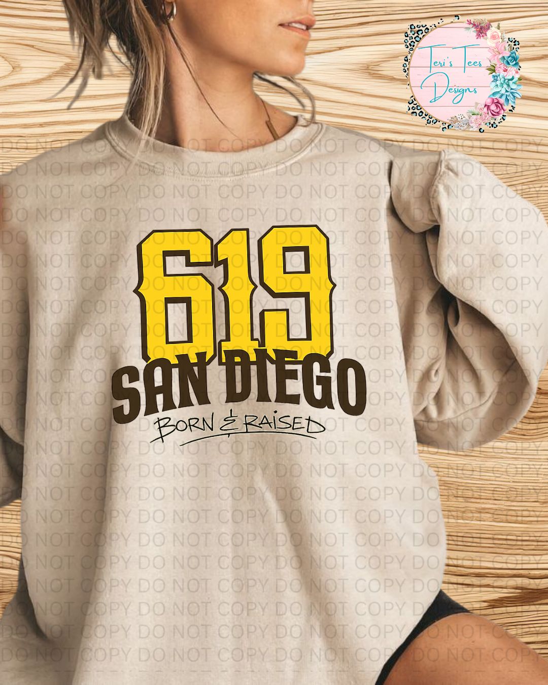 619 San Diego Born & Raised Crew Sweatshirt