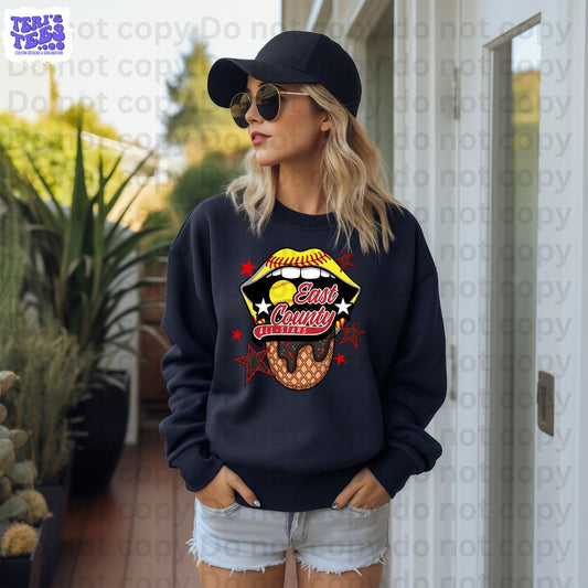 East County Party Softball Lips