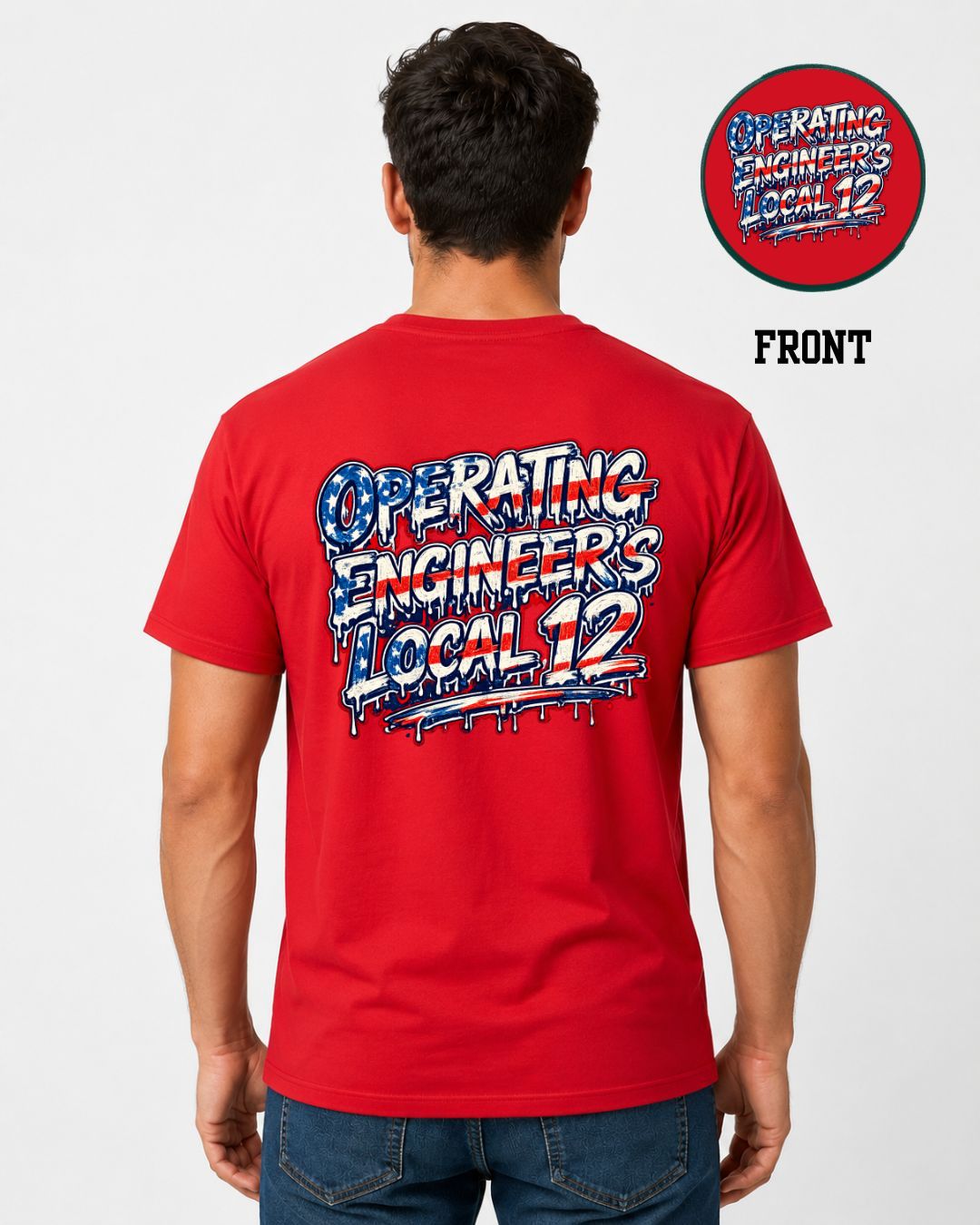 Red White Blue Operating Engineers Drip