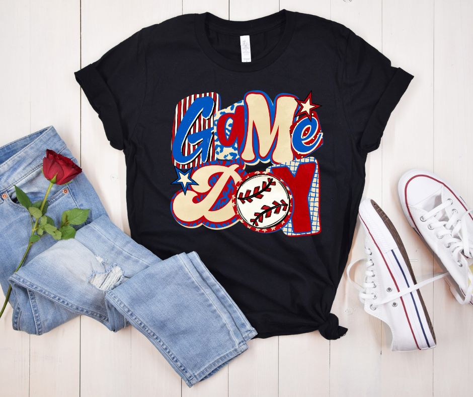 Game Day Baseball Bella Canvas T-Shirt