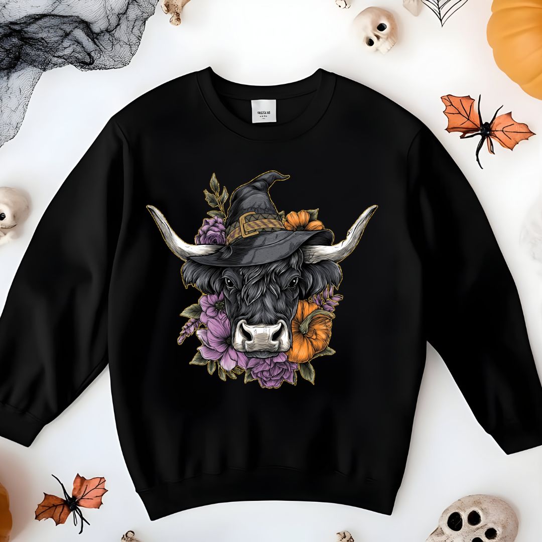 Highland Cow Halloween Women's Crew